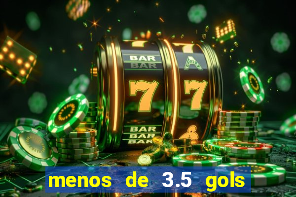 menos de 3.5 gols o que significa betano